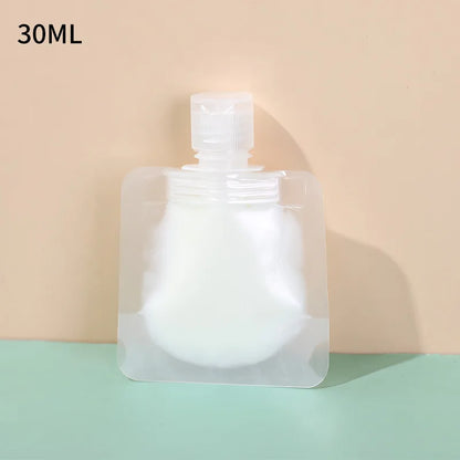 30/50/100ml Refillable Travel Packaging Bags – Portable Lotion, Shampoo, Shower Gel & Makeup Fluid Bottles for Cosmetics