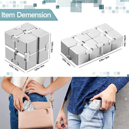 Infinity Cube Stress Relief Toy: Portable Educational Magic Cube for Decompression - Ideal Relaxation Toy for Children and Adults, Perfect Birthday Gift