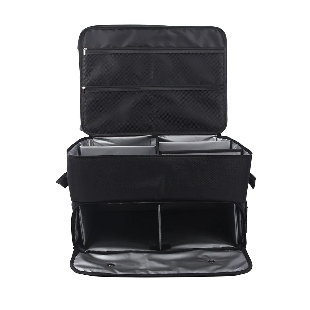 Golf Trunk Organizer – Waterproof Car Bag with Large Storage Box for Shoes, Balls, Tees, Clothes, Gloves & Accessories