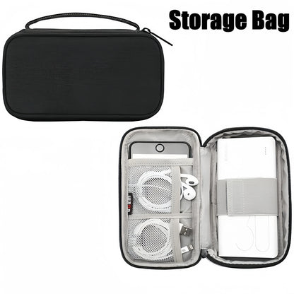 Portable Travel Cable Organizer Bag – Multifunctional Zipper Case for USB Gadgets, Chargers & Accessories