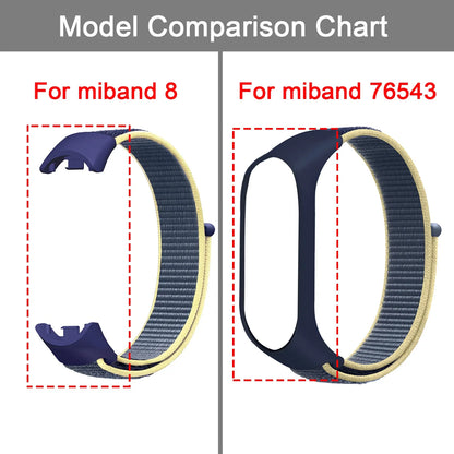 Nylon Loop Strap for Xiaomi Mi Band 9 & 8 NFC – Sport Replacement Wristband for Mi Band 7 6 5 4 3