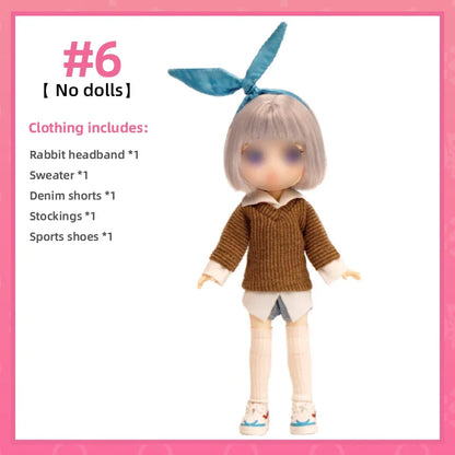 Lady Doolli 1/12 BJD Dolls Blind Box – 15cm Ob11 Mystery Anime Figure Toy, Kawaii Designer Gift