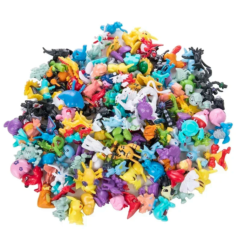 24-144Pcs Pokemon Anime Mini Figures – Pikachu Action Toys 2-3CM Kids Christmas Gifts
