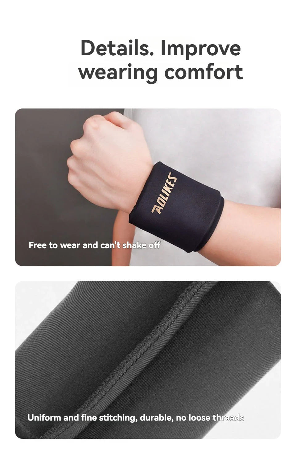 AOLIKES Wrist Ice Pack Wrap – Reusable Cold & Hot Gel Brace for Pain Relief and Injuries
