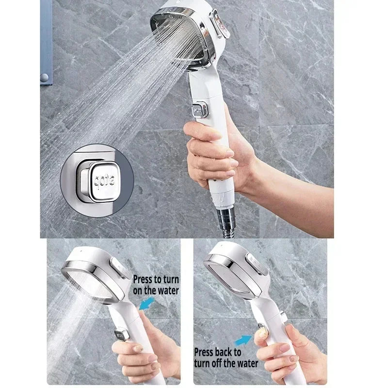 Xiaomi High Pressure Shower Head Set – 3 Modes Adjustable Smart Sprayer with Bathroom Accessories