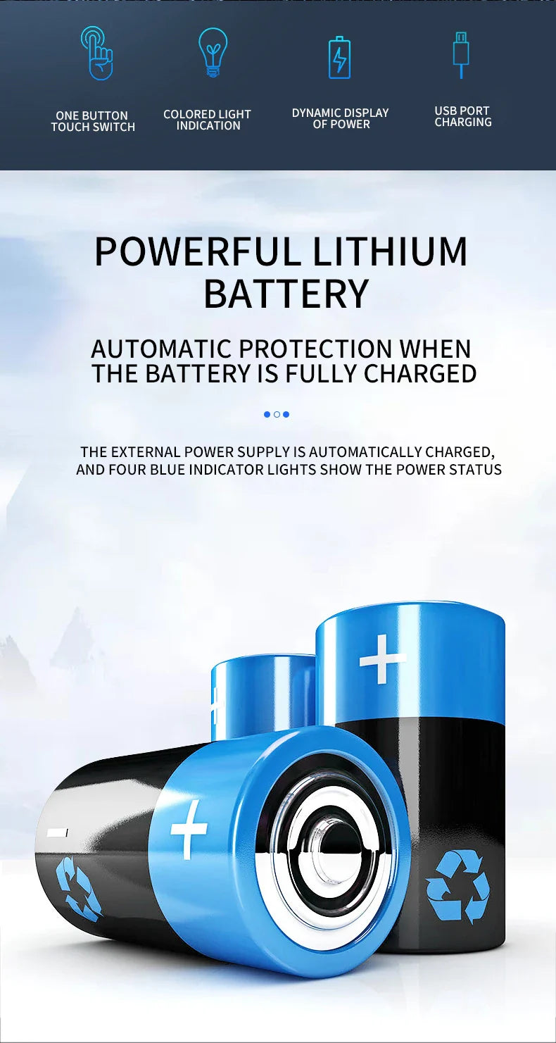 Ultra-Silent Rechargeable Aquarium Air Pump – 4W Lithium Battery Oxygen Aerator for Outdoor Fishing & High-Power Use