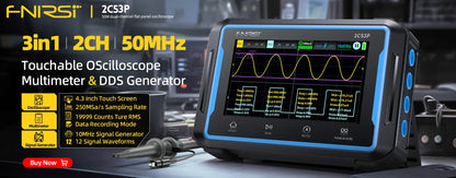 FNIRSI DSO510 DSO152 DSO153 Mini Handheld Digital Oscilloscope | 2-in-1, 48MS/s, 10MHz Bandwidth for Electronic Repair