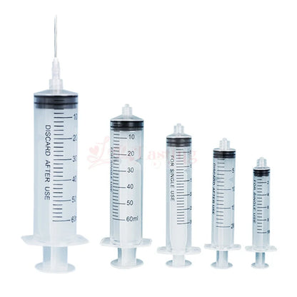 20PCS Plastic Luer Lock Syringes – 1ML/5ML/10ML Disposable Sampler Injectors for Perfume, Rinse & Measurement