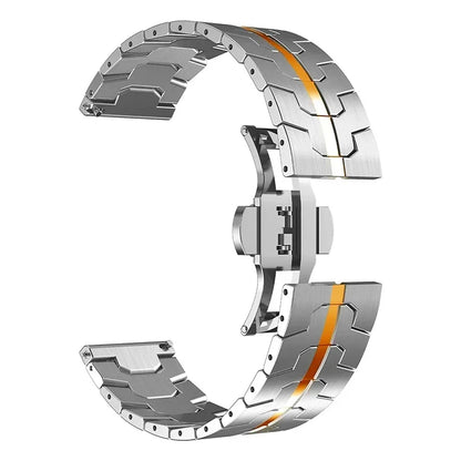 22mm Stainless Steel Watch Band for NORTH EDGE APACHE-46 – Luxury Replacement Metal Bracelet Strap Correa (Replacement Band)