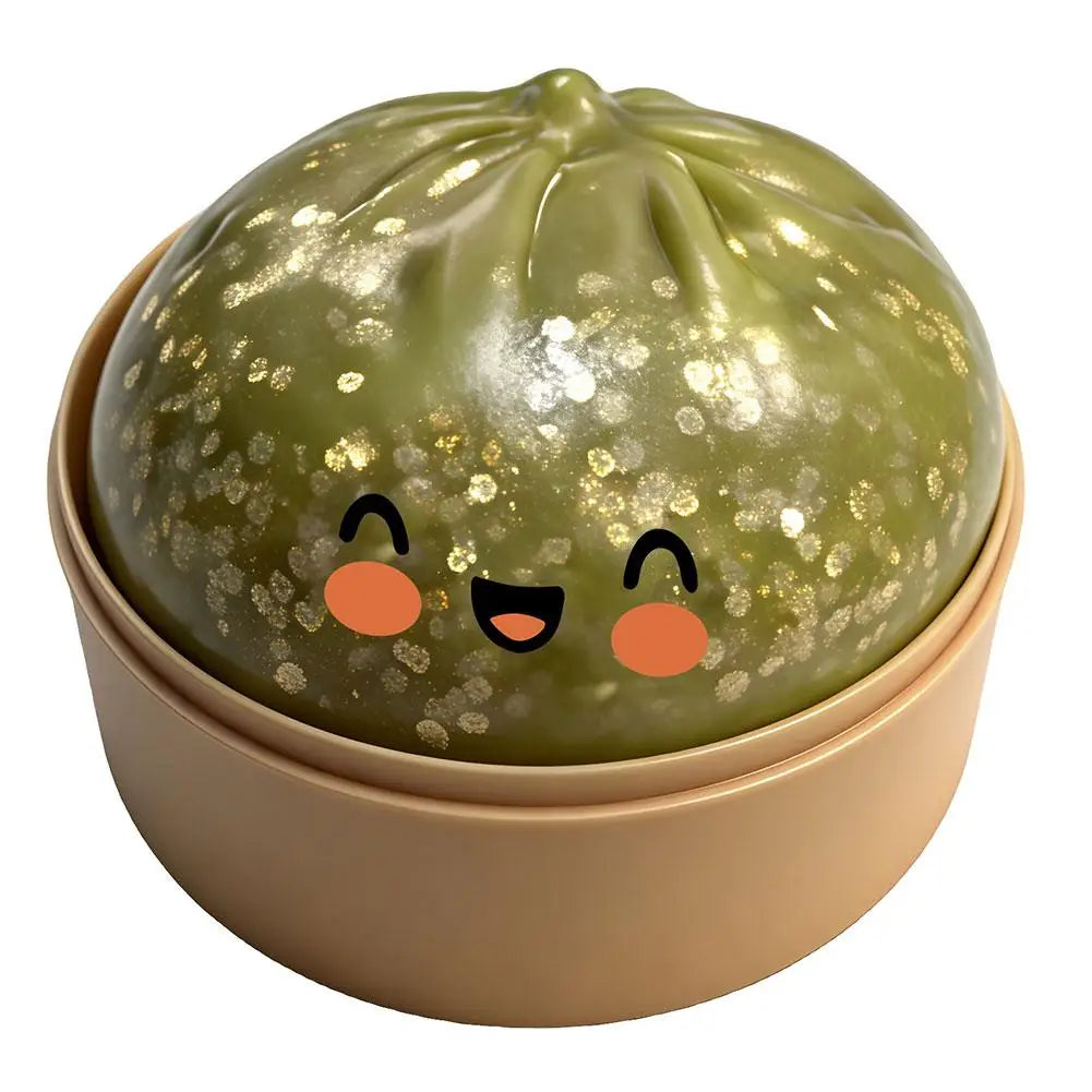 Realistic Giant Dumpling Squishy Toy – Soft TPR Bamboo Steamer Fidget Stress Relief & Creative Gift