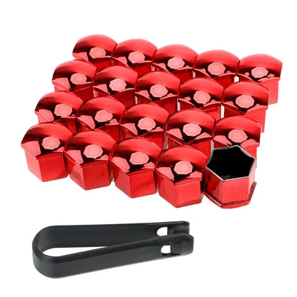 20PCS Car Wheel Nut Caps – Anti-Rust Tire Bolt Covers, 17/19/21mm Hub Protection & Exterior Decoration