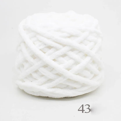 3PCS 300g Soft Chenille Knitting Yarn – Thick Ice Strip Cotton Wool Yarn for DIY Handmade Blankets, Scarves & Craft Projects
