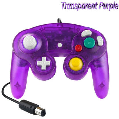 Transparent Wired GameCube Controller – Joystick for NGC & Wii Console Compatibility