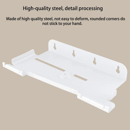 JOMAA Wall Mounted Console Stand for PS5 Slim - Solid Metal Holder with 2 Controller Mounts, Easy Installation Kit