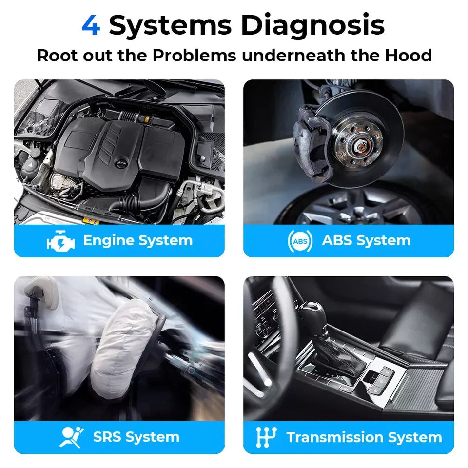 Topdon ArtiDiag500 OBD2 Car Diagnostic Scanner All Systems Engine ABS SRS Airbag Code Reader