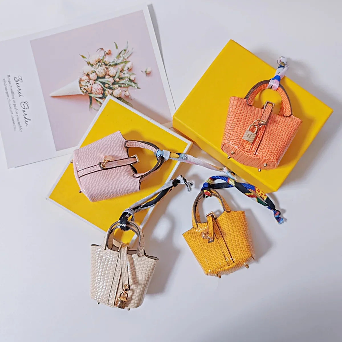Mini Bag Pendant Keychain – Creative Portable Zero Wallet, Bracelet, and Bluetooth Earphone Multifunctional Hanging Accessory