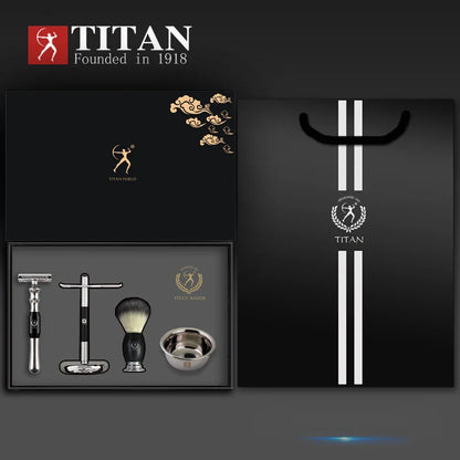 Titan High-Quality Safety Razor for Men – Metal Handle with Replaceable Blade for Precision Shaving