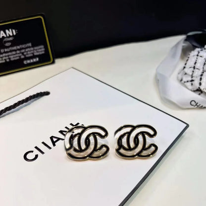 Gold Enamel Hollow Narrow Bracelet & Colorful Earrings Set — Classic Fashion, Lightweight Alloy Jewelry with Luxury Look