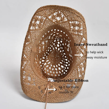 Summer Hand-Woven Straw Hat for Women – Shell-Decor Beach Sun Hat, Holiday Panama Feminino