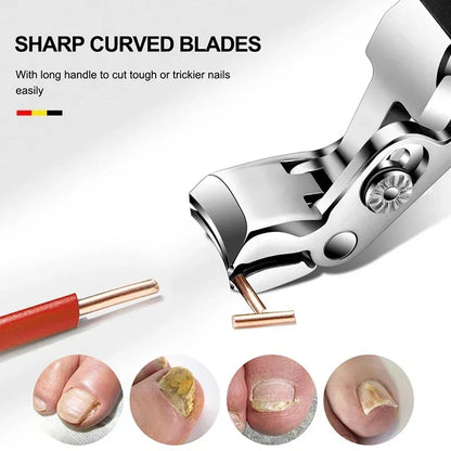 Anti-Splash Nail Clippers – Large Thick Hard Diagonal Pliers for Household Manicure and Nail Care