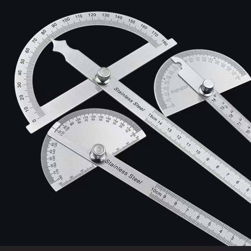 Goniometer Stainless Steel Protractor – Multi-Angle Measuring Ruler for Carpentry, Angle Meter & Finder Tool