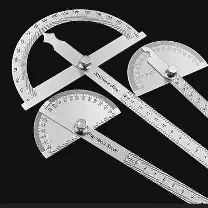 Goniometer Stainless Steel Protractor – Multi-Angle Measuring Ruler for Carpentry, Angle Meter & Finder Tool