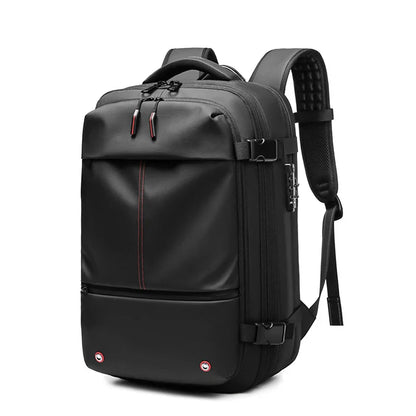 Men's Travel Backpack - Vacuum Compression 17" Laptop Backpack, Large Capacity Business & Hiking Bag