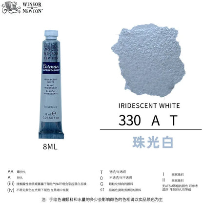 Winsor & Newton Cotman Watercolor Paint Tube 8ml – High Transparency Aquarelle with Excellent Tinting Strength