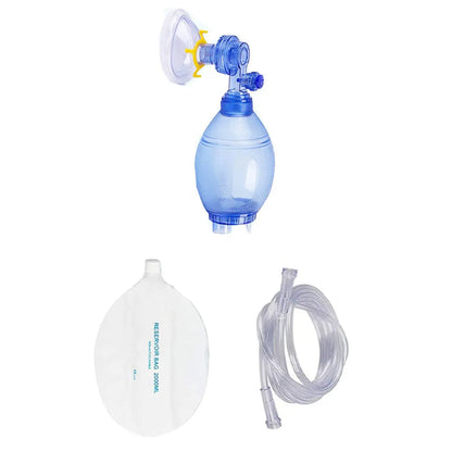 First Aid Resuscitation Ambu Bag — PVC Adult, Child & Infant Emergency Manual with 1600ml/2000ml Reservoir