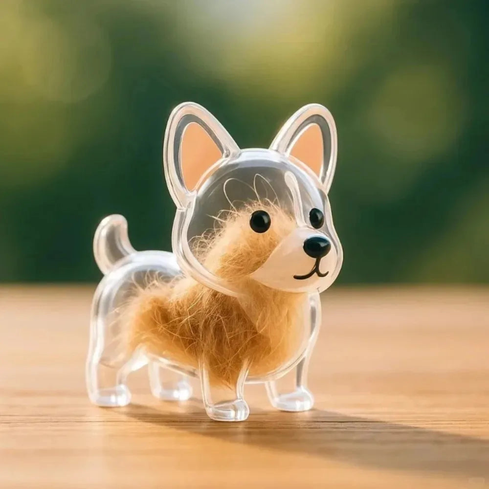 Dog Hair Storage Pendant Keychain – Cute Bag and Car Accessory, Jewelry Souvenir Gift for Dog Lovers