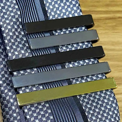 Metal Tone Tie Clip: Fashionable Necktie Accessory for Men - Simple Bar Clasp for Practical Mens Collar Clip Style