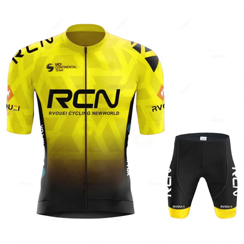 2025 RCN Team Cycling Jersey Set – Summer Breathable Road & MTB Bike Riding Uniform, Sports Cycling Kit