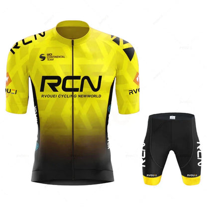 2025 RCN Team Cycling Jersey Set – Summer Breathable Road & MTB Bike Riding Uniform, Sports Cycling Kit