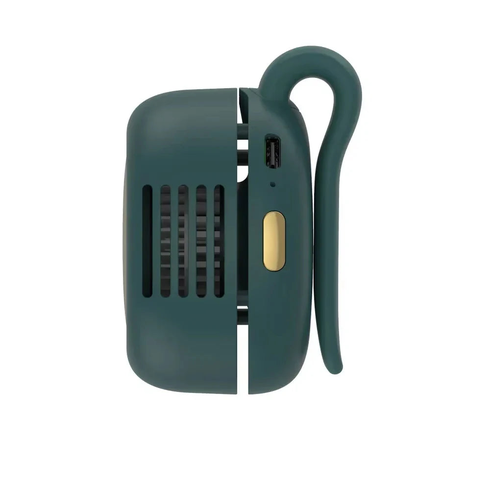 Portable Mini Handheld Bladeless Fan – Rechargeable Clip-On Waist or Desktop Fan for Outdoor Ventilation