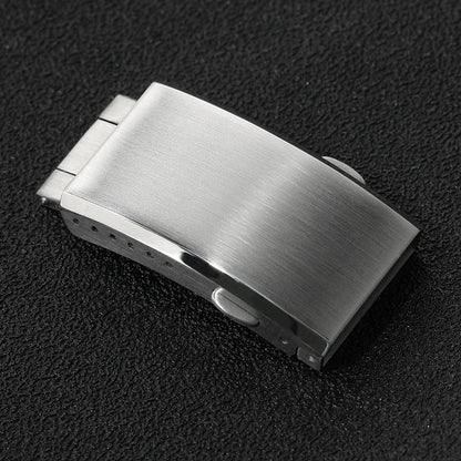 Watchdives Stainless Steel Watch Clasp – 16mm/18mm/20mm/22mm Folding Safety Milled Deployant Replacement Buckle