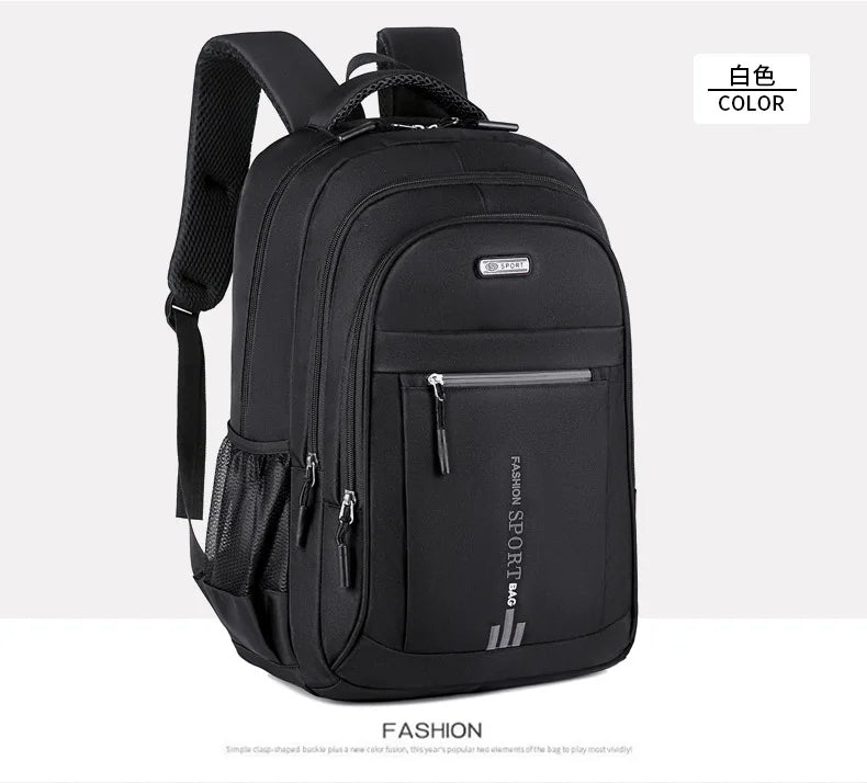 Men’s Oxford Waterproof Backpack – Business Laptop Rucksack for Travel, Work & High School Students