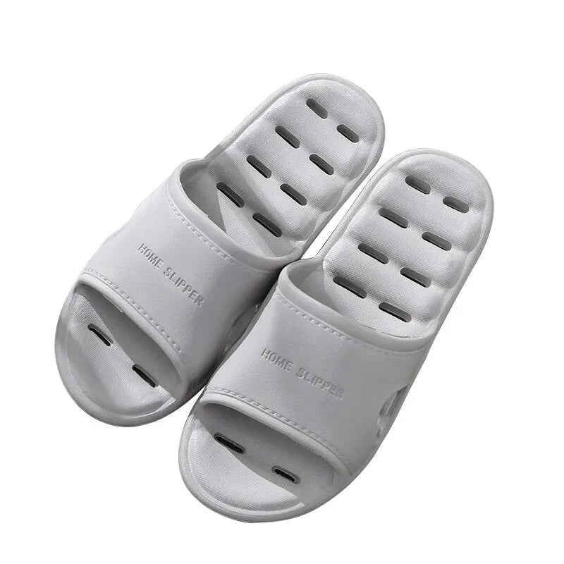 Feslishoet Unisex EVA Non-Slip Soft Bottom Shower Slippers – Quick-Drying Punching Bathroom Footwear