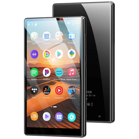1080P Android 13 MP3/MP4 Player — 4.7" Display, 96GB (64+32GB), Bluetooth & WiFi, Expandable up to 1TB