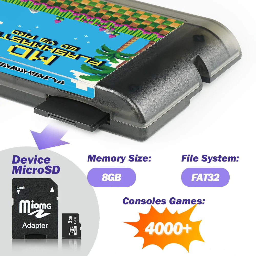 Mega Drive V3.0 Pro EDMD Remix Game Cartridge – 16-Bit Retro Game for SEGA MegaDrive/Genesis (US/JP/EU)