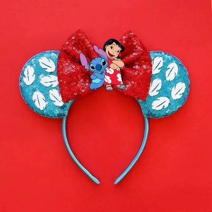 Toy Story Character Headbands - Sequin Bow, Woody, Buzz Lightyear & Alien Hair Accessories for Girls