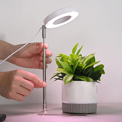 Full Spectrum Indoor Solar LED Growth Light - Four Gear Dimming for Fleshy Plants, Flower & Floor Telescopic Fill Light