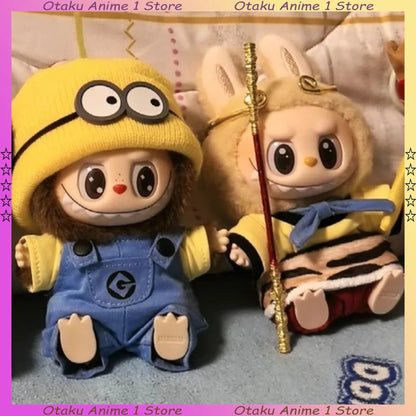 Cartoon Labubu Cute Minions Wukong DIY Outfit – Mini Vinyl Doll Clothing Set & Kawaii Accessories Gift
