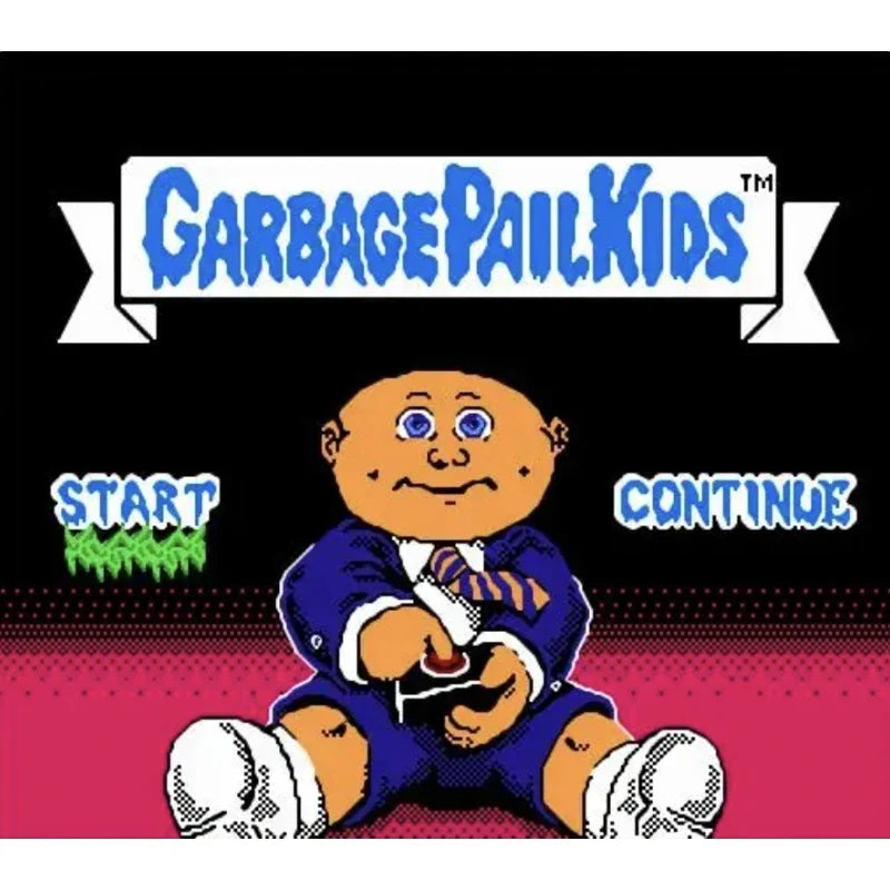 Garbage Pail Kids 8-Bit Retro Game Cartridge – 72-Pin NES Console Video Game Card