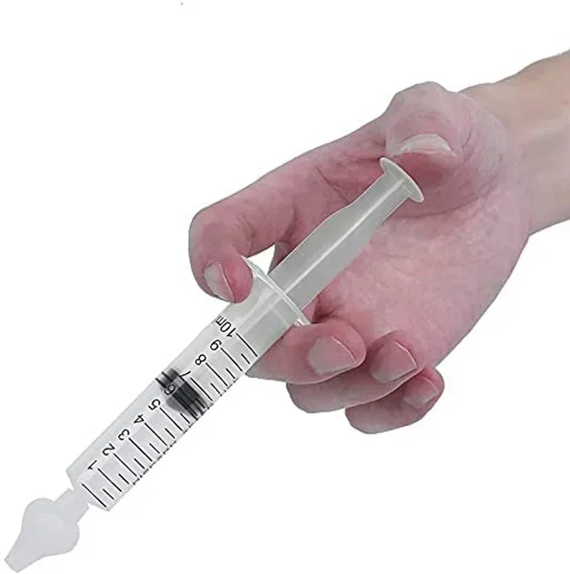 Needle Tube Baby Nasal Aspirator - Syringe Nose Cleaner for Kids Rhinitis, Reusable Nasal Irrigator Washing for Children