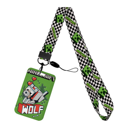 Cartoon Game Name Badge Holder Lanyard – Student ID & Credit Card Strap Gift