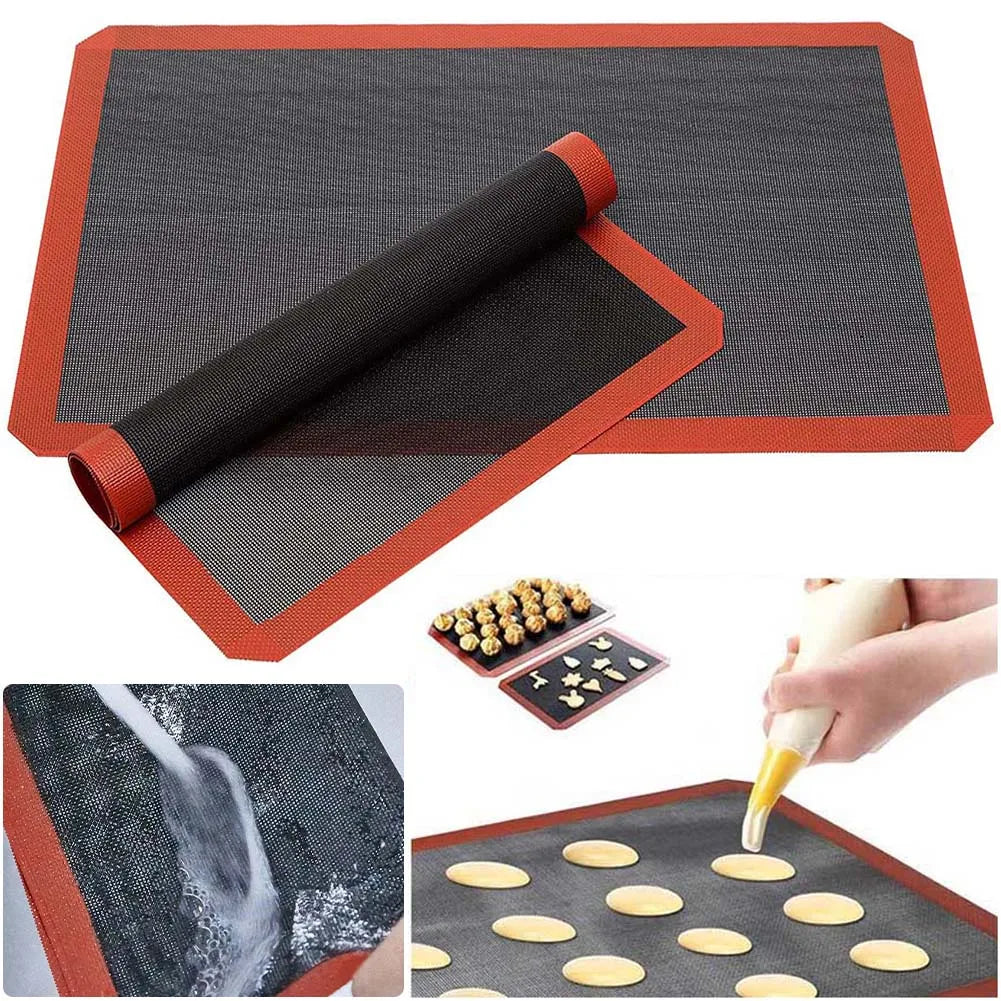 30x40cm Silicone Baking Mat – Reusable Non-Stick Heat-Resistant Sheet for Oven, Grill & Microwave