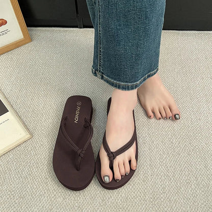 Women’s EVA Wedge Flip Flops - Lightweight Platform Beach Sandals for Summer 2026