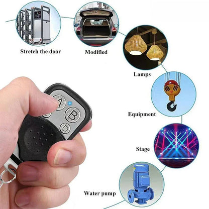 Universal 4 Button Garage Door Opener Remote 433MHz Clone Fixed Learning Rolling Code Duplicator