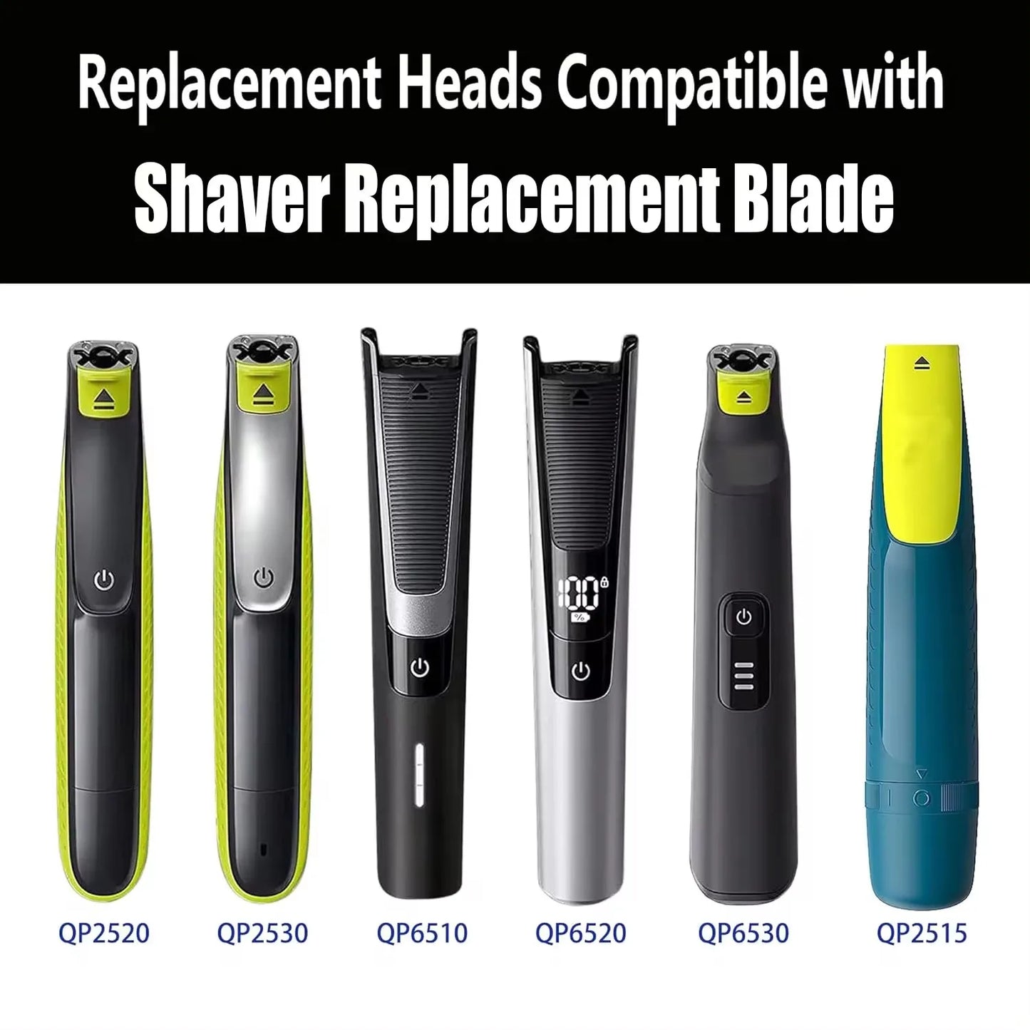 KVIFO Replacement Comb Hair Trimmer Blade — Fits QP2520/2530/2630/6510/6520/2523