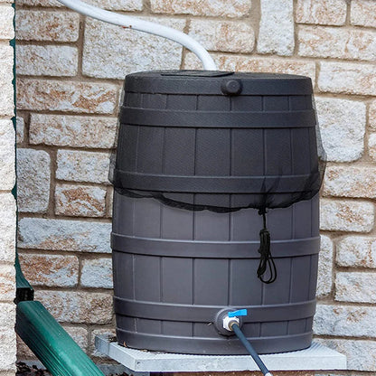 Mesh Cover Netting for Rain Barrels - Water Collection Buckets Cover, Tank Protection Lid Rain Collect Tool, Garden Supplies